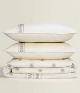 Cream T-400 Embroidered Quilt Cover Set